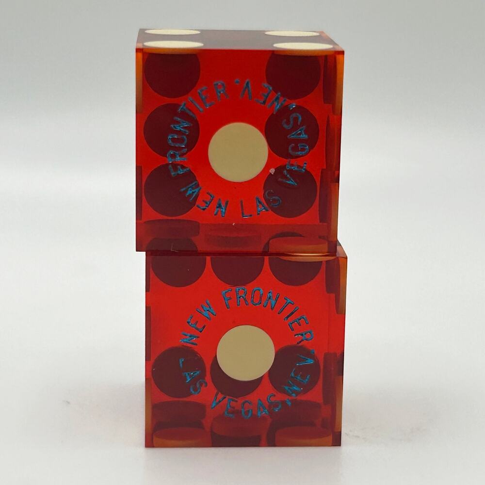 Rare Vintage 1960s New Frontier Las Vegas Casino Pair of Dice